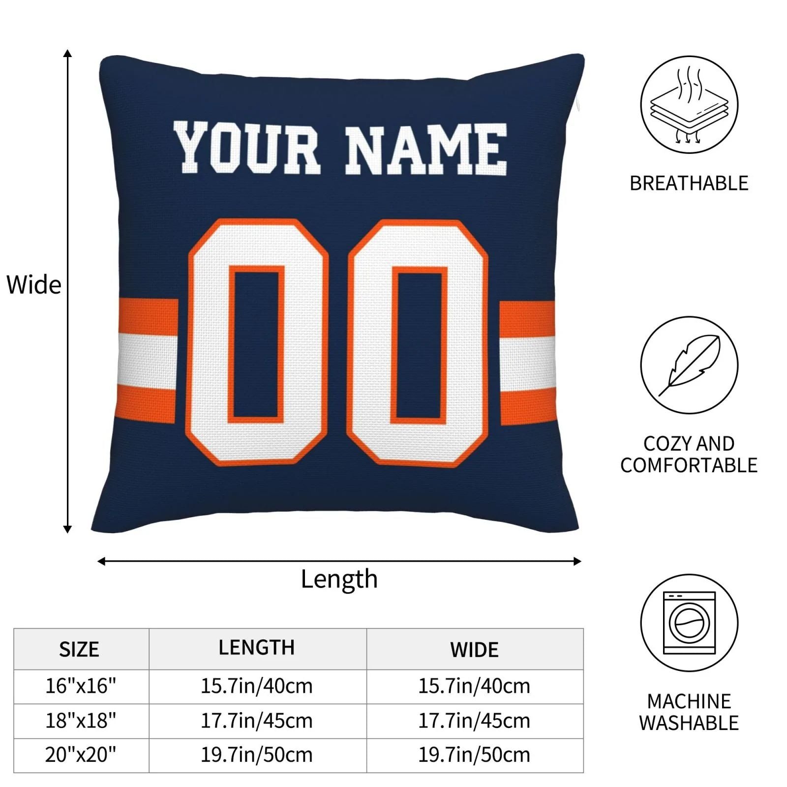 Custom DEN Football Shirt Top