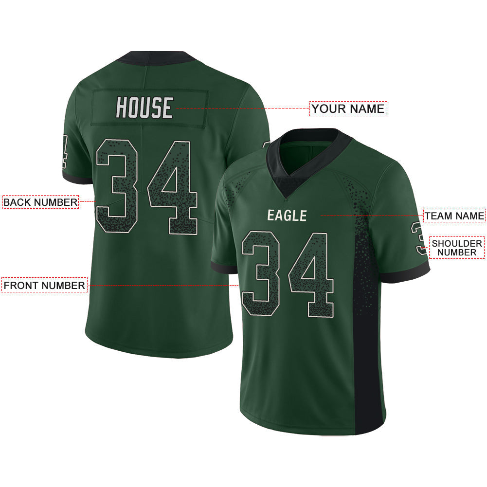 Custom Green NYJ Football Shirt Top