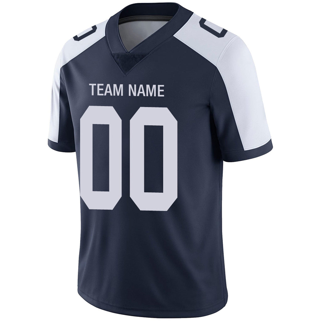 Custom Navy DAL Football Shirt Top