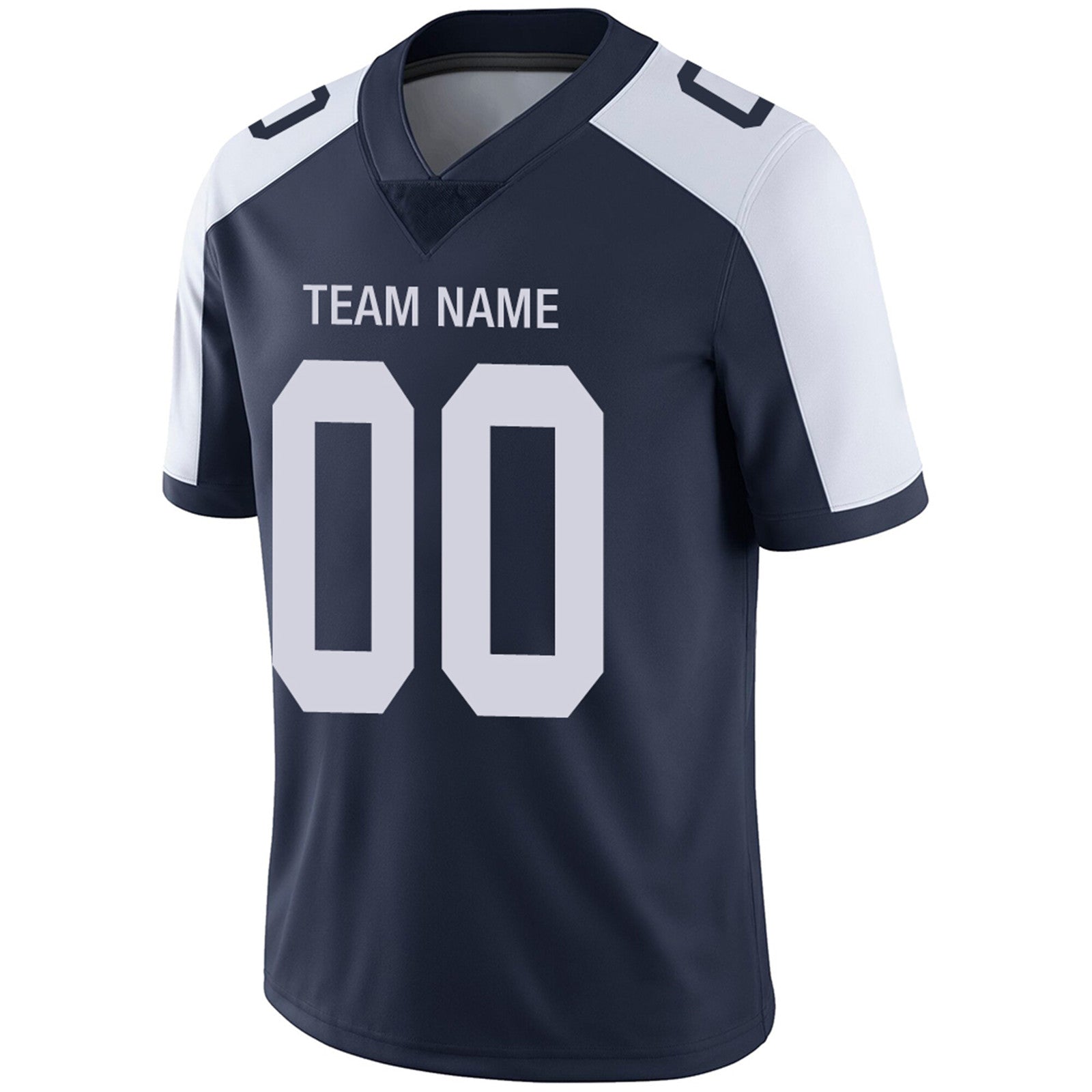Custom Navy DAL Football Shirt Top