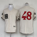 Custom #48 Cream 2023 City Connect TEX Baseball Shirt Top