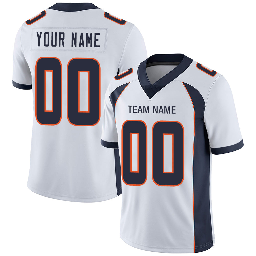 Custom White DEN Football Shirt Top