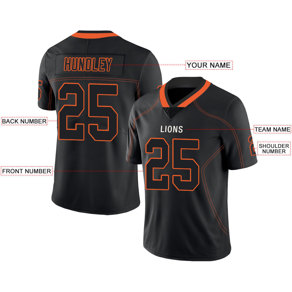 Custom Black Football Shirt Top