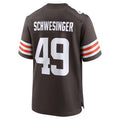Custom #49 Brown CLE Football Shirt Top
