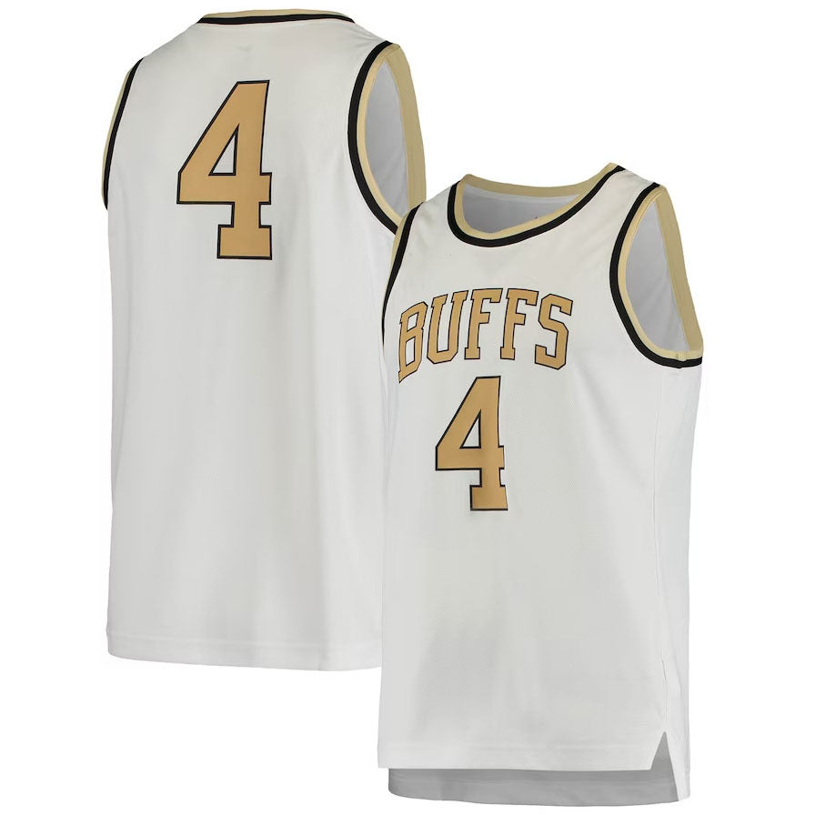 Custom #4 White Basketball Shirt Top