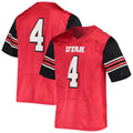 Custom #4 Red Football Shirt Top