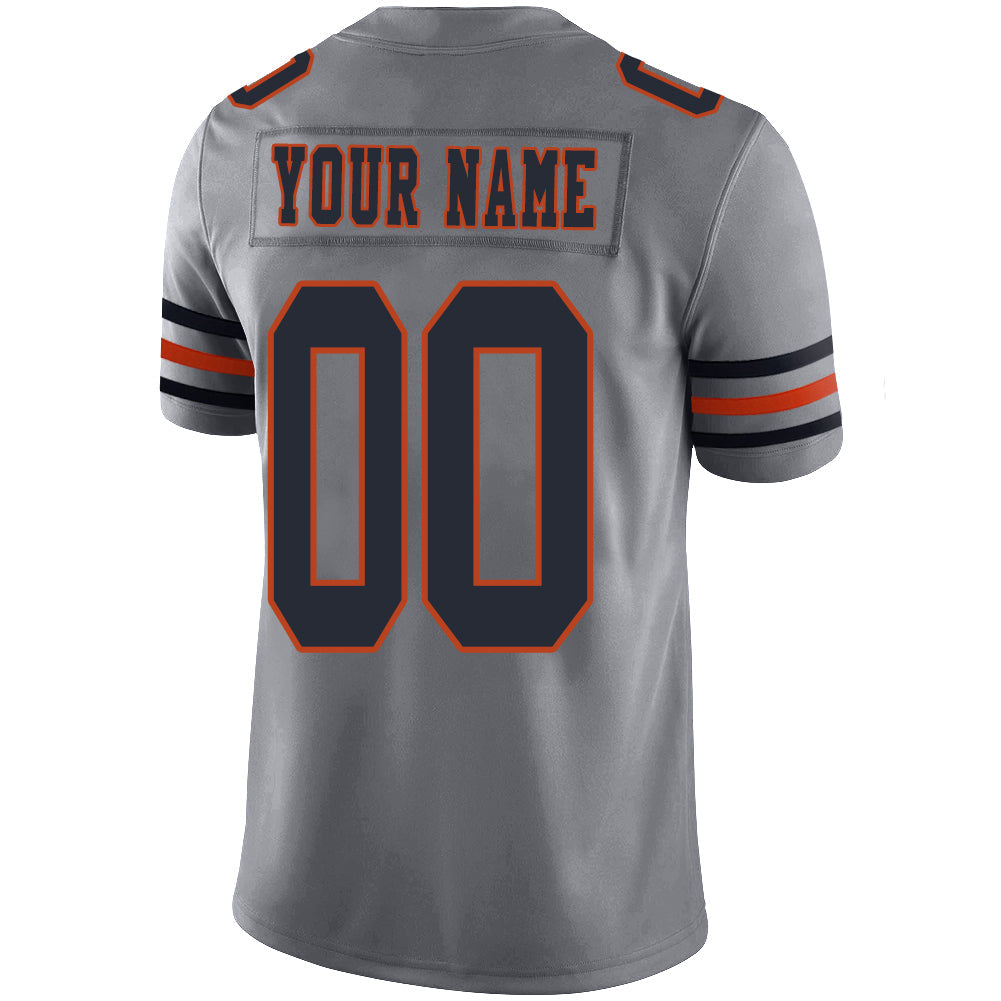 Custom Grey Football Shirt Top