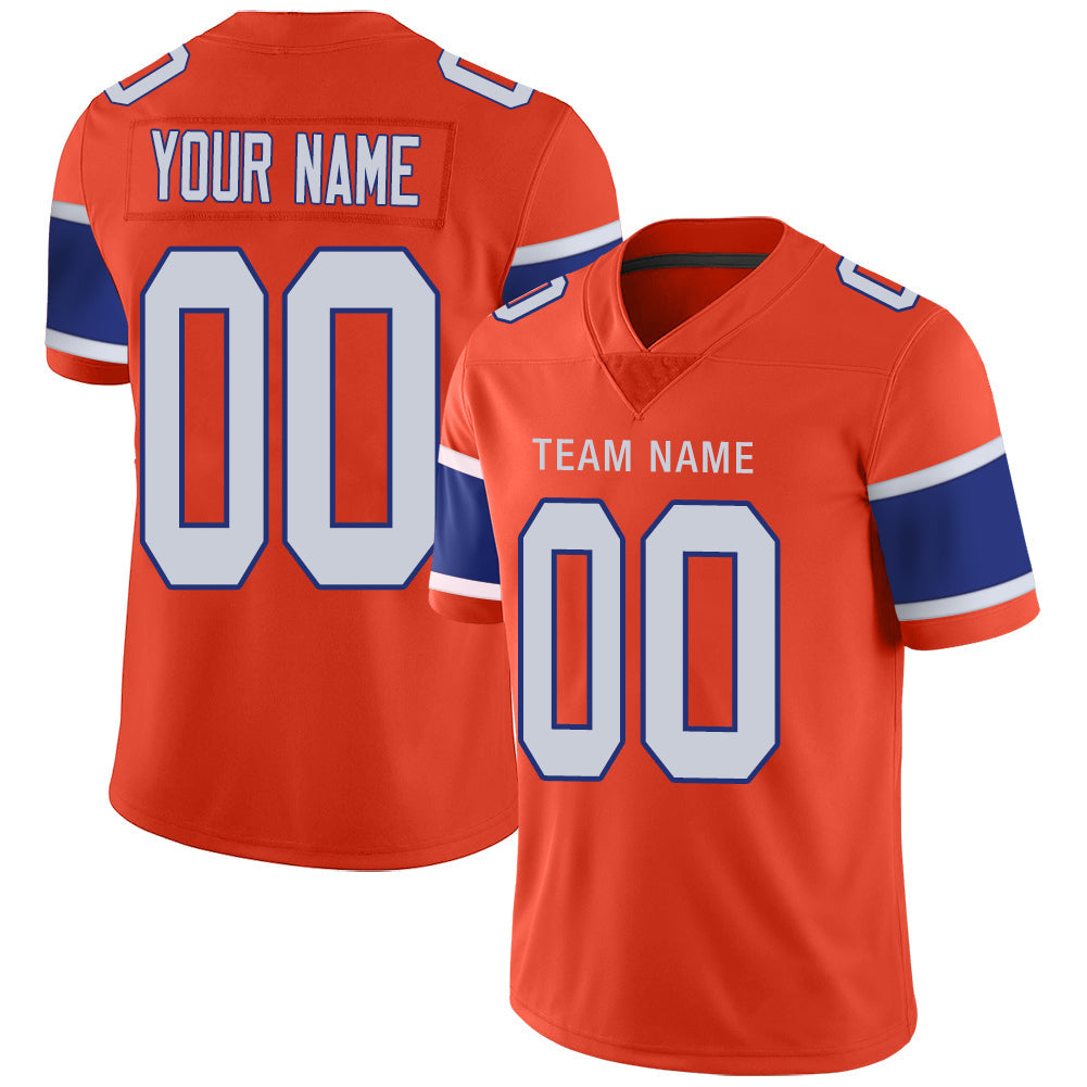 Custom Orange DEN Football Shirt Top