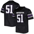 Custom #51 Black Football Shirt Top