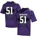 Custom #51 Purple Football Shirt Top
