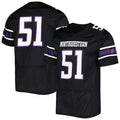 Custom #51 Black Football Shirt Top