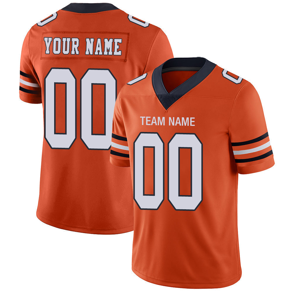 Custom Orange Football Shirt Top