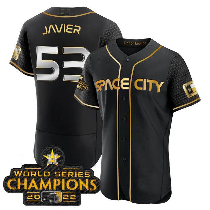 Custom #53 Black 2023 HOU Baseball Shirt Top