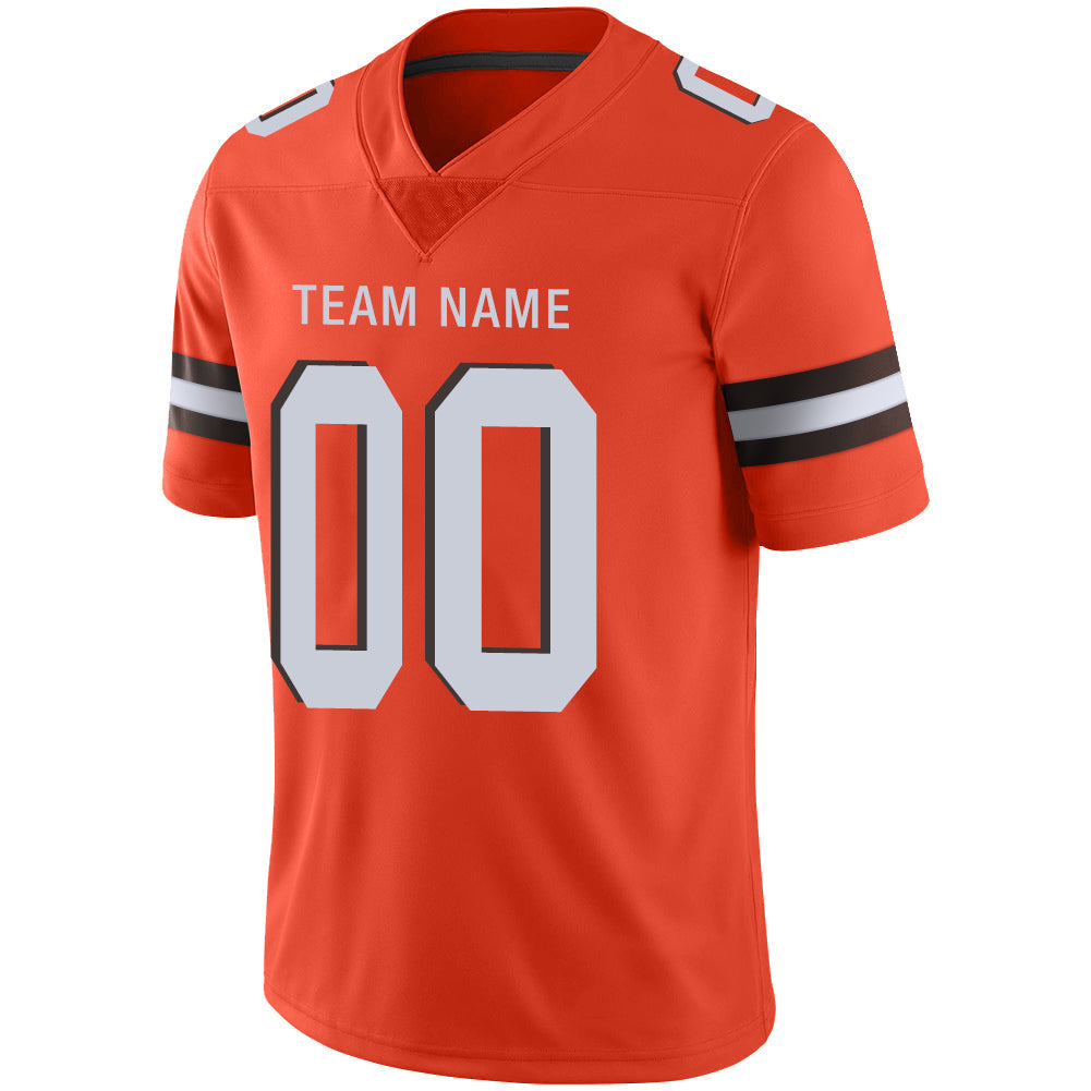 Custom Orange Football Shirt Top