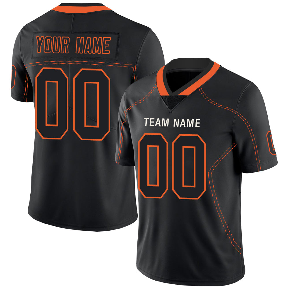 Custom Black Football Shirt Top