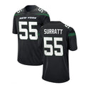 Custom #55 Black NYJ Football Shirt Top