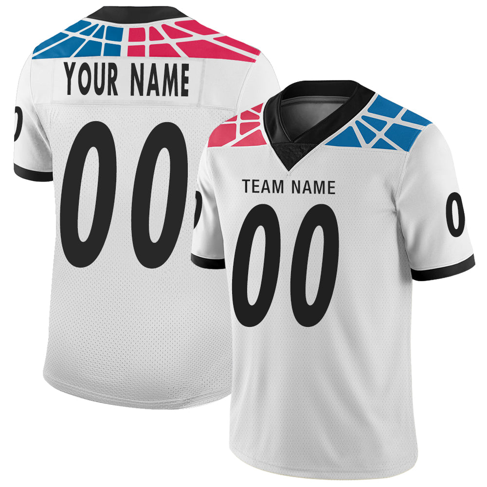 Custom White Football Shirt Top