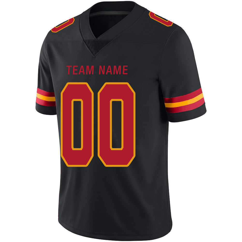 Custom Black KC Football Shirt Top