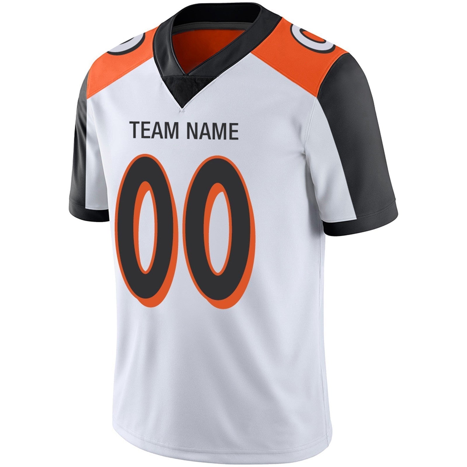 Custom Orange CIN Football Shirt Top