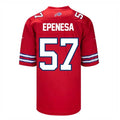 Custom #57 Red BUF Football Shirt Top