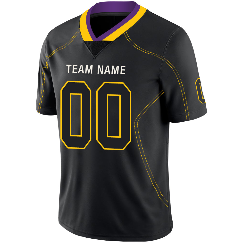 Custom Black MIN Football Shirt Top