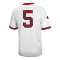 Custom #5 White Football Shirt Top