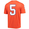 Custom #5 Orange College Shirt Top