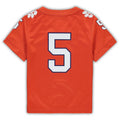 Custom #5 Orange Football Shirt Top