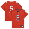 Custom #5 Orange Football Shirt Top