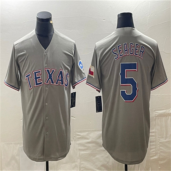Custom #5 Gray LAD Baseball Shirt Top