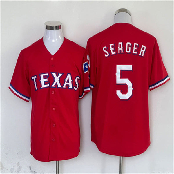 Custom #5 Red LAD Baseball Shirt Top