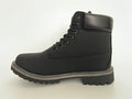 Classic 6-Inch Premium Men's Waterproof Leather Boots - All-Weather Black Work Boots