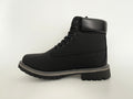 Classic Black Waterproof Combat Boots for Women - 6-Inch Premium Fashion Leather Boots