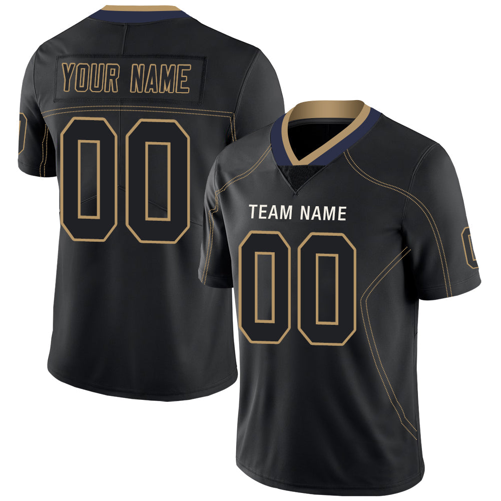 Custom Black LAC Football Shirt Top