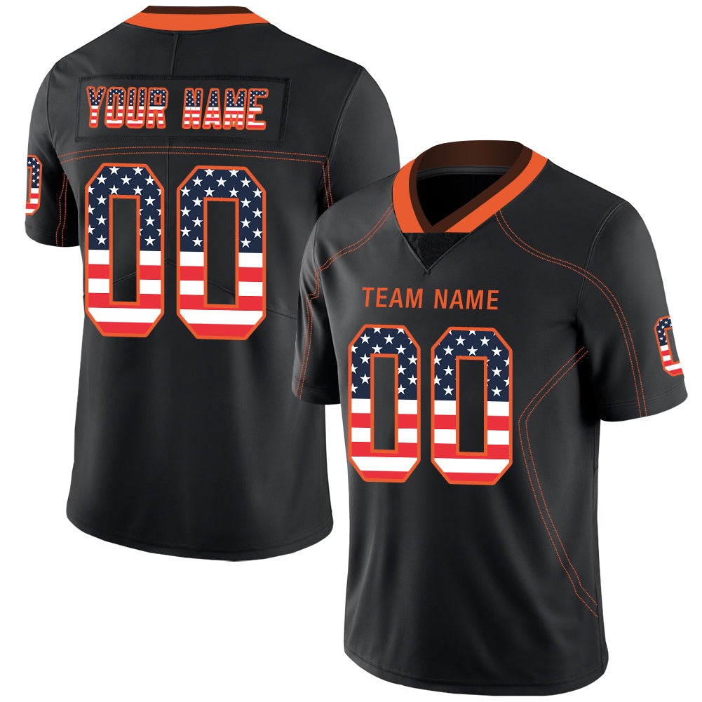 Custom Black Football Shirt Top
