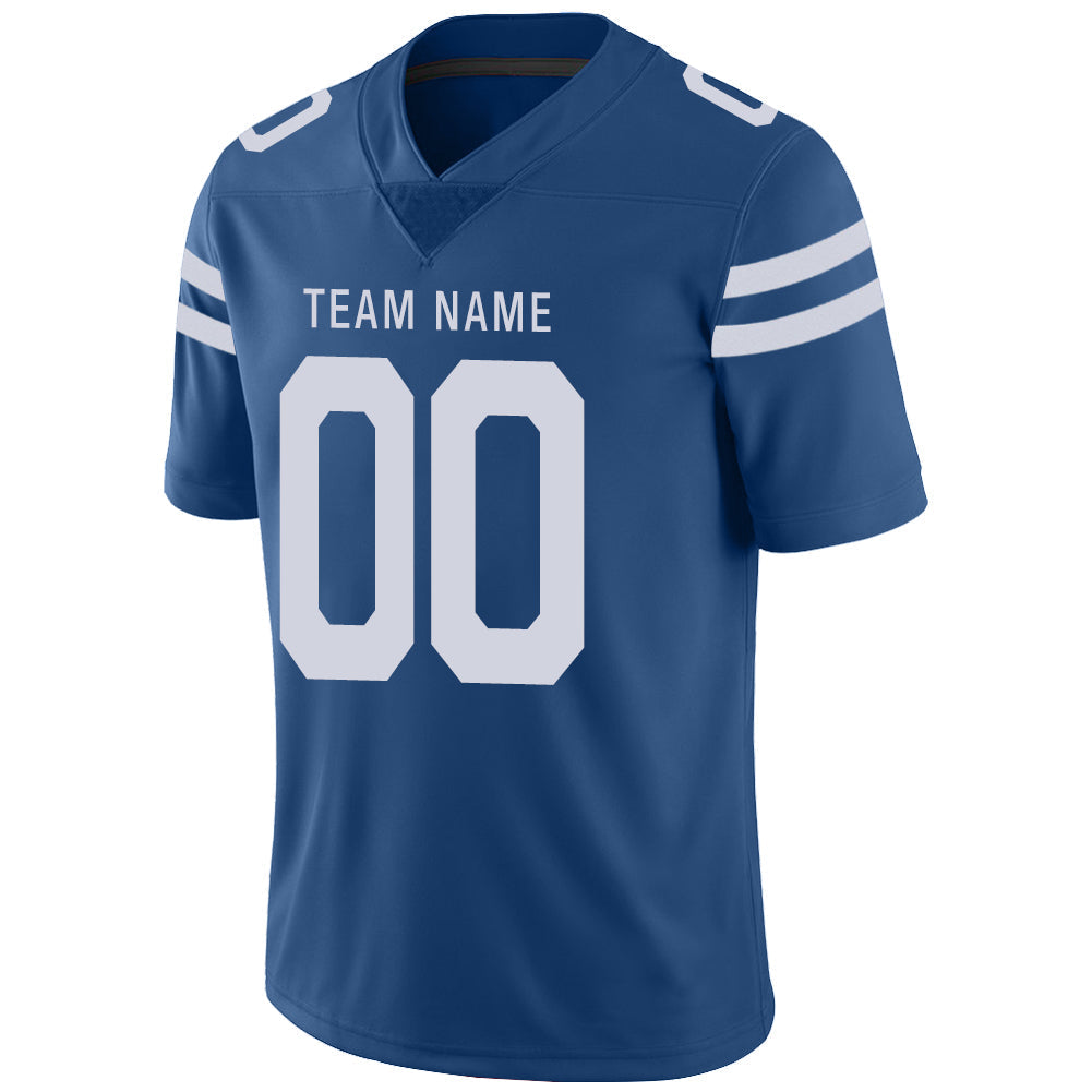 Custom Blue IND Football Shirt Top