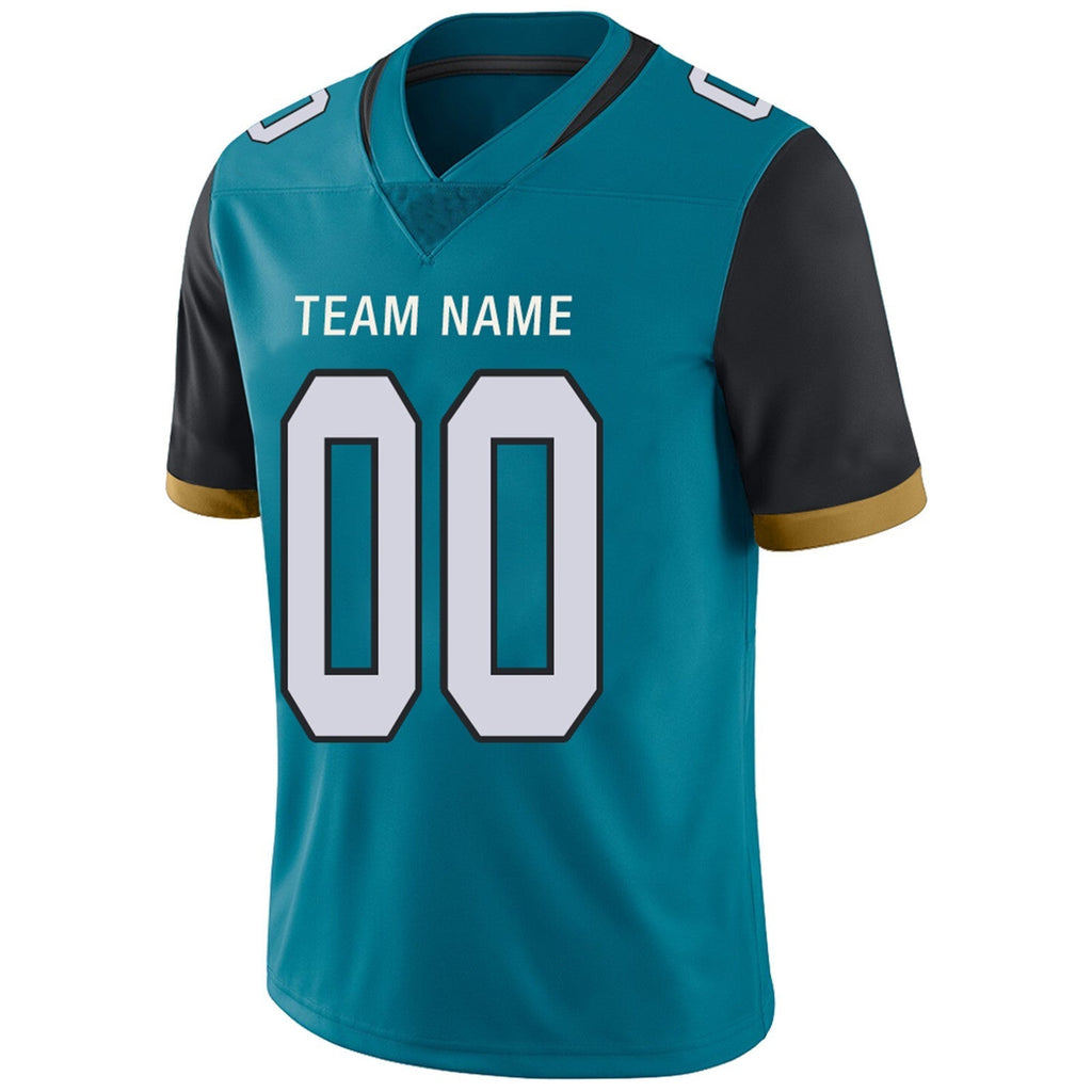 Custom Teal JAX Football Shirt Top
