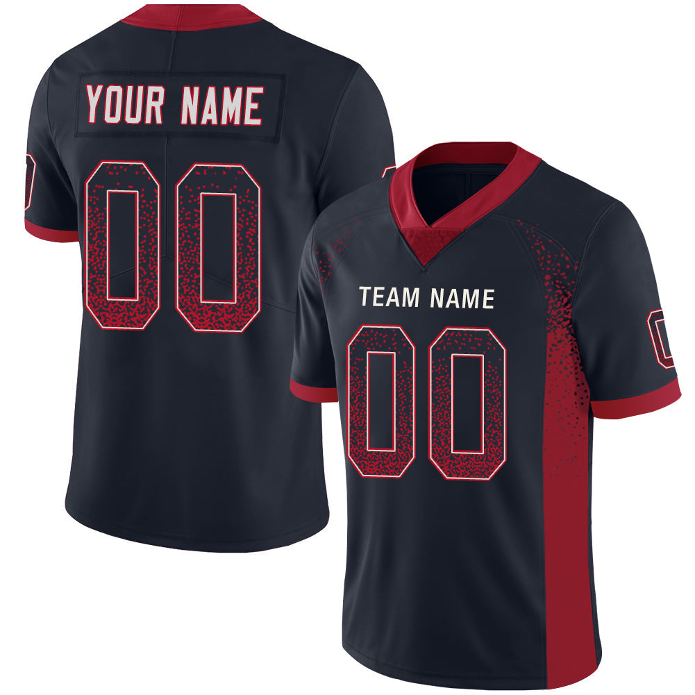 Custom Black HOU Football Shirt Top