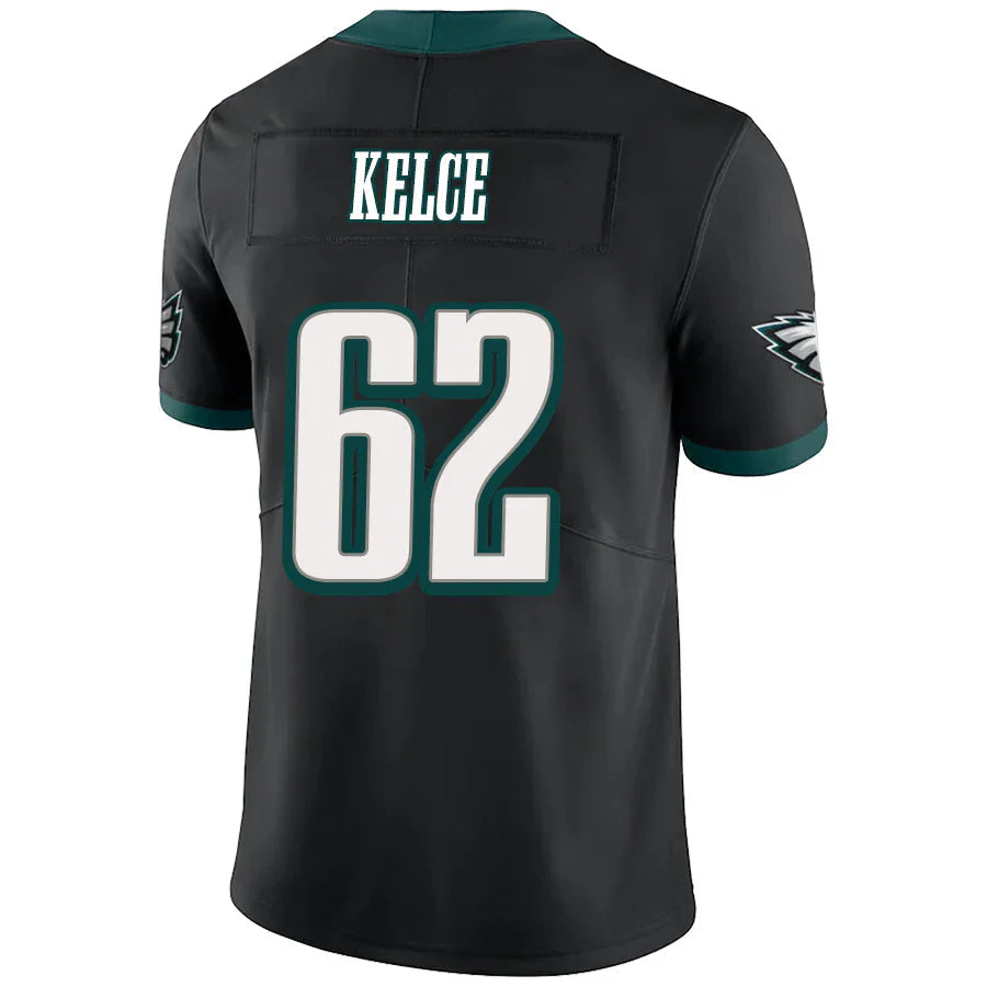 Custom #62 Black PHI Football Shirt Top