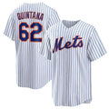 Custom #62 White NYM Baseball Shirt Top