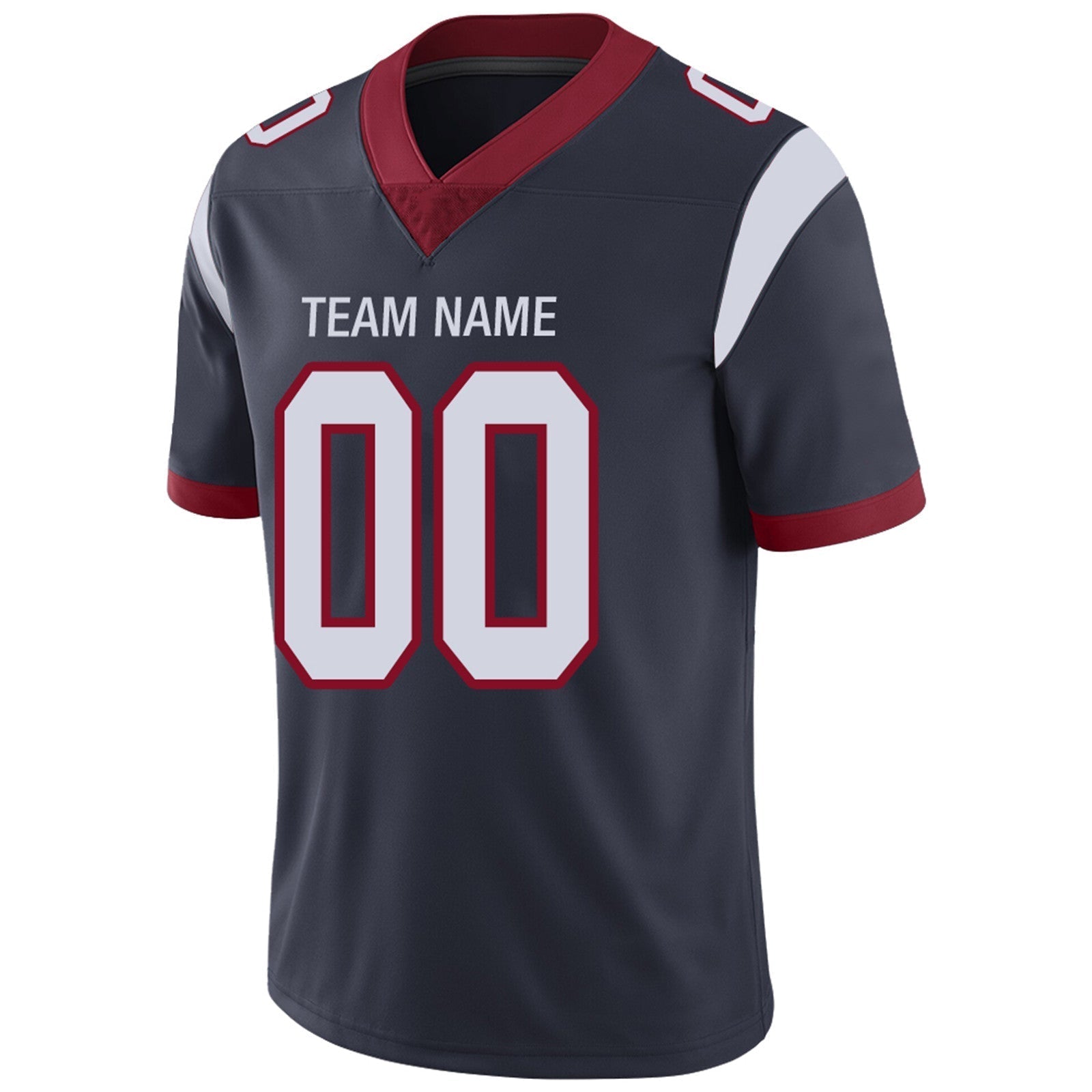 Custom Navy HOU Football Shirt Top
