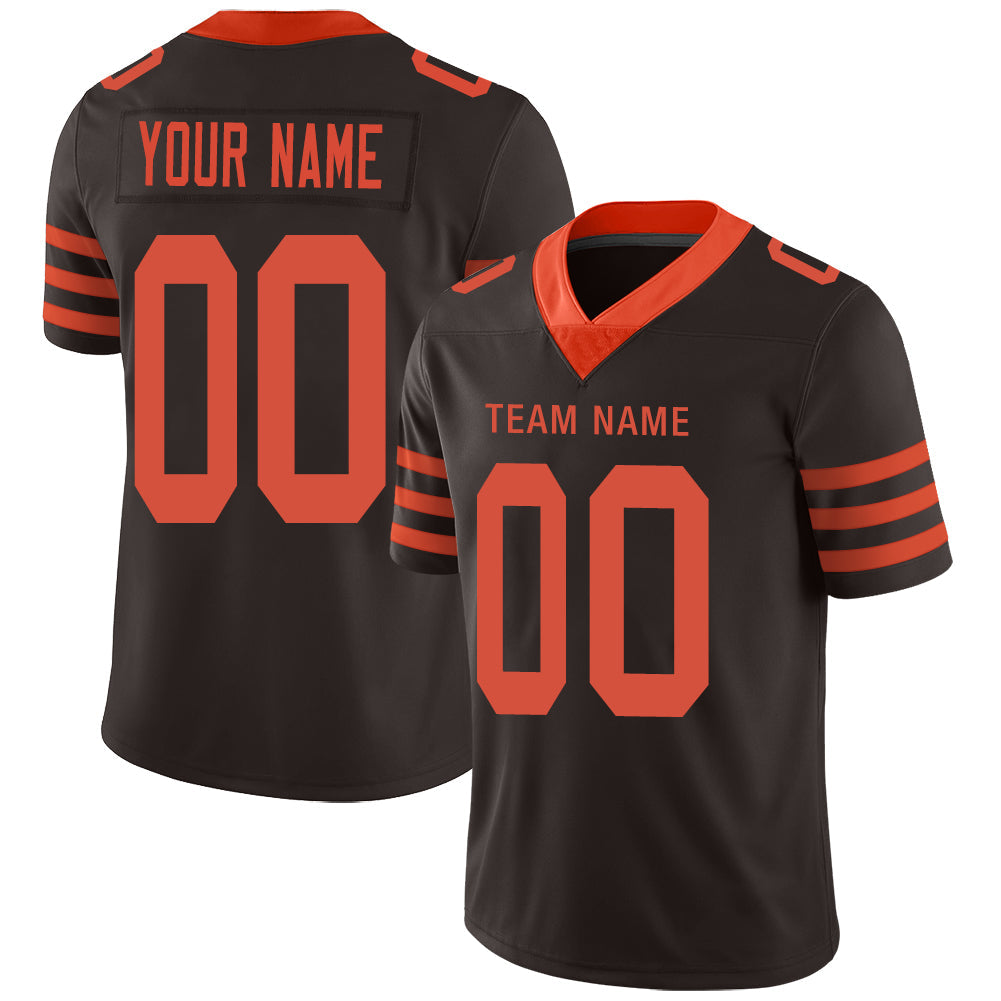 Custom Brown Football Shirt Top