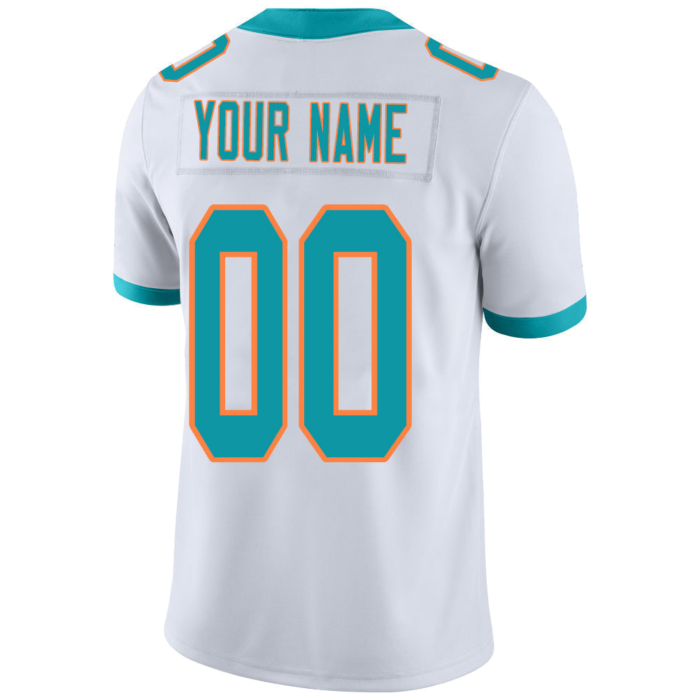 Custom White MIA Football Shirt Top