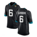 Custom #6 Black JAX Football Shirt Top
