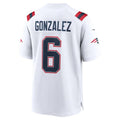 Custom #6 White NE Football Shirt Top