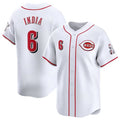 Custom #6 White CIN Baseball Shirt Top