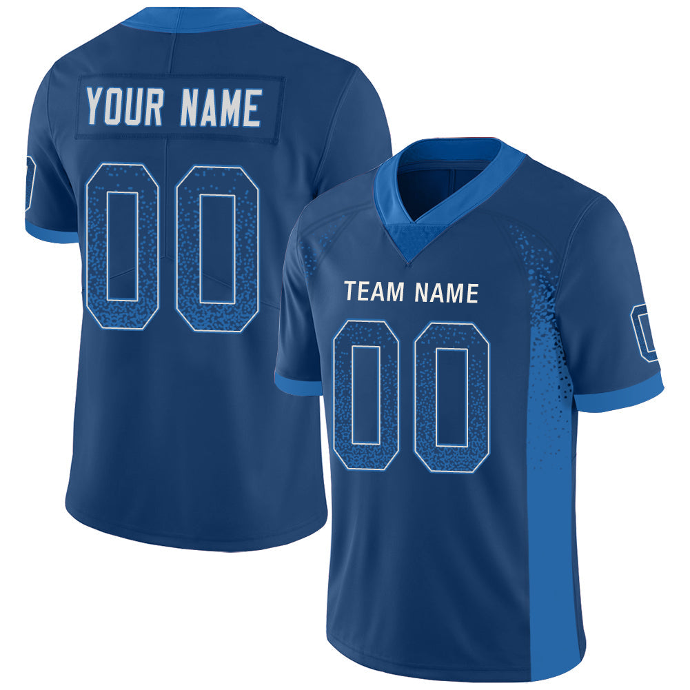 Custom Blue IND Football Shirt Top
