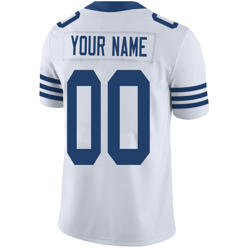 Custom White IND Football Shirt Top