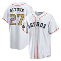 Custom #27 White 2023 HOU Baseball Shirt Top