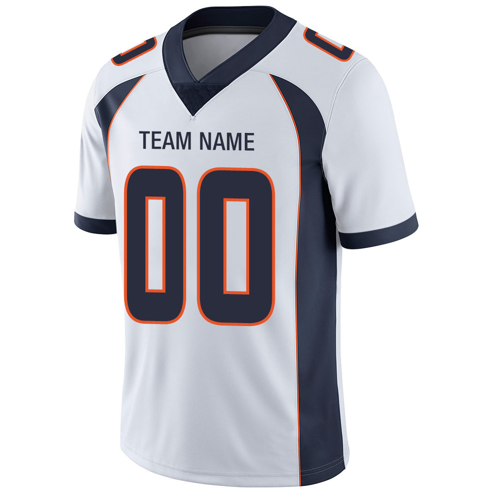 Custom White DEN Football Shirt Top